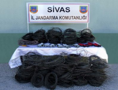 Sivas`ta Enerji Nakil Kablosu Hırsızlığı