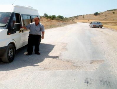 Bigadiç De Sürücülerin Bozuk Yol İsyanı