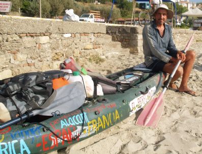 İspanyol Gezgin Kano İle Akdeniz Turuna Çıktı