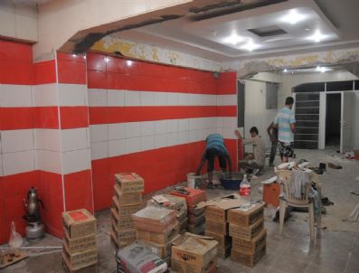 Tevfik Sırrı Gür Stadyumu`ndaki Çalışmalar