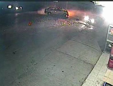 11 Kişinin Yaralandığı Kaza Anı Güvenlik Kamerasında