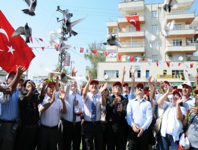 Barış Beldesinde, `barış Güvercinleri` Gökyüzüne Salındı