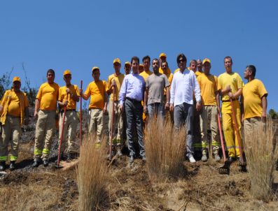 Milletvekili Kılınç Yangına Bizzat Müdahale Etti