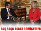 Davutoğlu, Hillary Clinton'la Paris'te görüştü