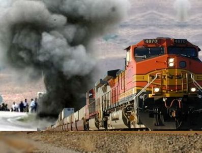 PKK'dan yük trenine mayınlı saldırı