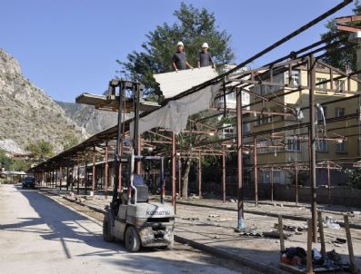 Amasya`da İstasyon Semt Pazarı Yenileniyor