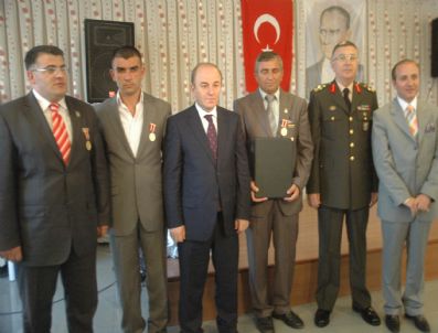 Erzurum`da 2 Gazi, Devlet Övünç Madalyası`yla Ödüllendirildi