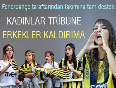 Kadınlar tribüne erkekler kaldırıma