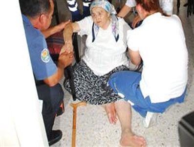 Evinde ayağı kırılan kadın 12 saat sonra hastaneye kaldırıldı ‎
