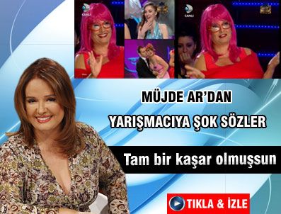MÜJDE AR - Beğendiği yarışmacıyı 'kaşar' diyerek övdü