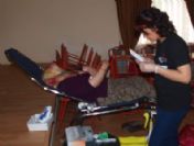 Selendi`de Kızılay`a Kan Bağışı