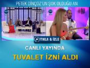 Canlı yayında 'Lavaboya gitmem lazım' dedi