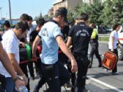 Lastiği Patlayan Çevik Kuvvet Otobüsü Takla Attı: 13 Polis Yaralı