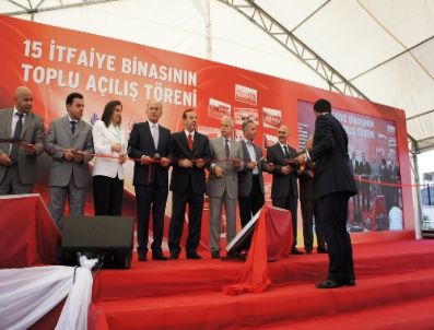 Topbaş Yeni İtfaiye Binalarının Toplu Açılışını Yaptı