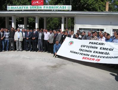 ŞEKER İŞ SENDIKASı - Malatya'da Üzümlü Eylem