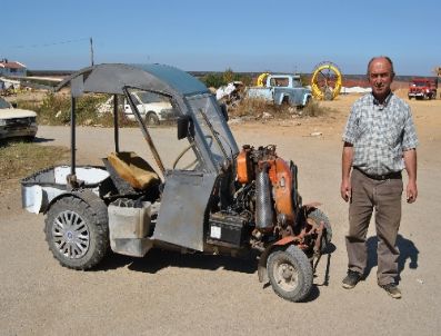 Dört Çeker Bahçe Aracı Yaptı