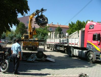 Kulu`da Sahipsiz Motorlar Milli Emlak`a Teslim Edildi