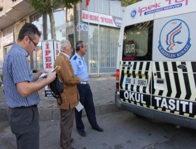 Okul Servis Araçları Denetleniyor