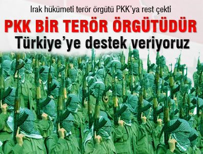 Irak hükümeti PKK'ya rest çekti