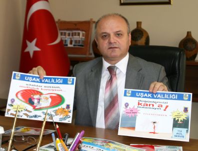 Uşak Valiliği Çeşitli Suçların Önlenmesi Amacıyla Bilgilendirici Afişler Hazırlattı