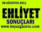 20 Ağustos 2011 ehliyet sınavı soruları-sonuçları öğren (MEB meb.gov.tr)