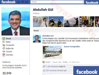 Gül'ün Facebook sayfasına şikayet yağıyor
