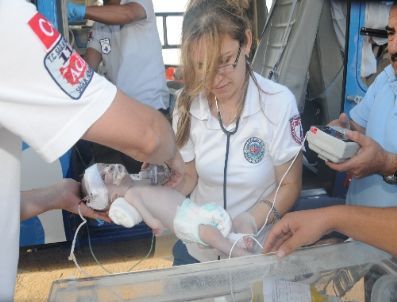 4 aylık bebek, ambulans helikopterle Eskişehir'e sevk edildi