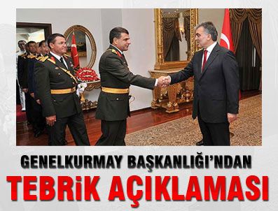 Genelkurmay'dan tebrik açıklaması