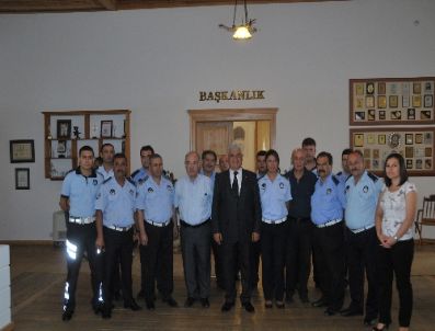 Muğla Belediyesi Zabıtaları Başkan Gürün'ü Ziyaret Etti