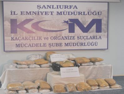 Şanlıurfa`da İki Ayrı Operasyonda 89 Kilo 975 Gram Toz Esrar Ele Geçirildi