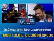 Ünlü haber spikeri haber değil, bildiğini okudu