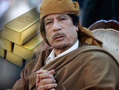 Kaddafi 10 kamyon altın kaçırdı