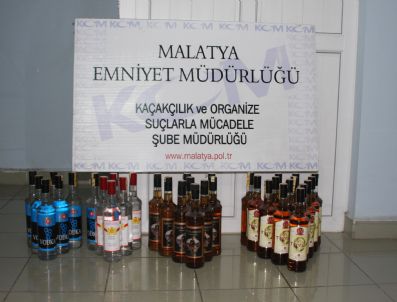 Malatya`da Kaçak İçki ve Sigara Ele Geçirildi