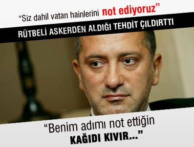 FATİH ALTAYLI - Altaylı'ya rütbeliden tehdit