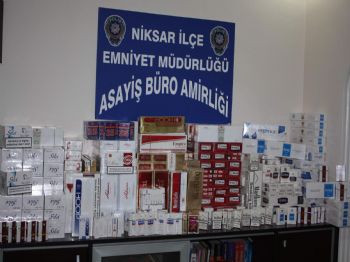 Niksar'da Kaçak Sigara Operasyonu