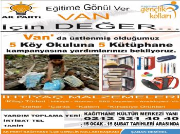 Ak Partili Gençlerden Van'a Yardım Kampanyası