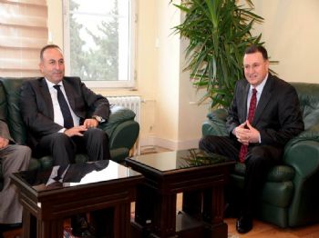 LÜTFÜ SAVAŞ - Akpm Başkanı Çavuşoğlu'ndan Başkan Savaş'a Ziyaret