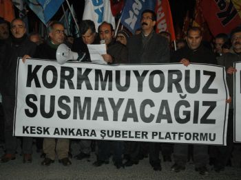 Başkentte Kck Operasyonu Protestosu