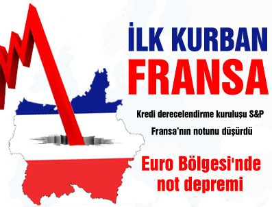 Fransa'nın kredi notu düşürüldü