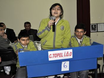 CENGIZ TOPEL İLKÖĞRETIM OKULU - Pazarcık'taki Bilgi Yarışmasının Galibi Cengiz Topel İlköğretim Okulu Oldu