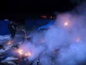 Van'da yine çadır yandı