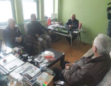 Gazeteci Ahmet Arabacı'ya Başsağlığı Ziyareti