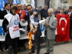 KAMU ÇALıŞANLARı SENDIKALARı KONFEDERASYONU - Türkiye Kamu-sen Üyeleri Fransız Ürünlerini Yaktı