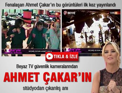 AHMET ÇAKAR - Ahmet Çakar'ın stüdyodan çıkarılış anları