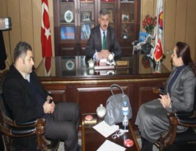 Ak Parti Ağrı Milletvekili Fatma Salman Kotan'ın ATSO Ziyareti