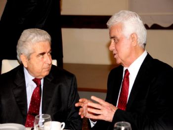 DIMITRIS HRISTOFYAS - Eroğlu ve Hristofyas Yemekte Biraraya Geldi (2)