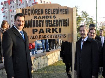 DERYA BAKBAK - Keçiören'de Kardeş Şahinbey Belediyesi Parkı Açıldı