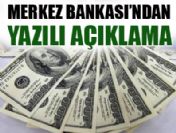 Merkez Bankası'ndan yazılı açıklama