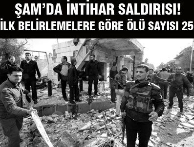 Şam'da intihar saldırısı: 25 ölü