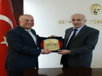 ERHAN ÖZDEMIR - MİT Bölge Başkanı Özdemir'den Vali Odabaş'ına Ziyaret
